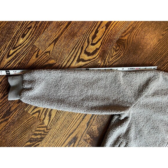 NWT MIROL Women's Sherpa Fleece Full Zip Fuzzy Grey Bomber Style Jacket Size M - Picture 10 of 11